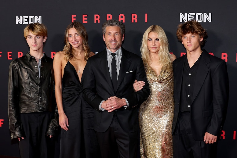 Photos from Patrick Dempsey Brings Family to Ferrari Premiere